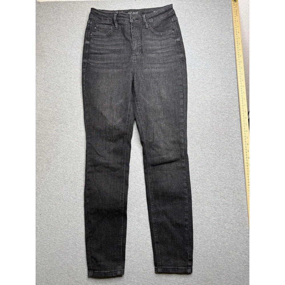 Judy Blue Jeans Womens 3/26 Skinny Fit Black High Rise Stretch Denim